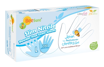 BeeSure®-Slim-Powder-Free-Nitrile-Exam-Gloves-200-ct
