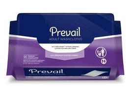Prevail Premium Quilted Disposable Washcloths Refill 12 x 8, 576 ct case