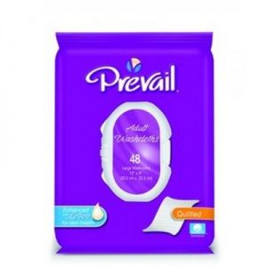 Prevail Premium Quilted Washcloths (Soft Pack Open Lid) 12x 8, 576 ct case